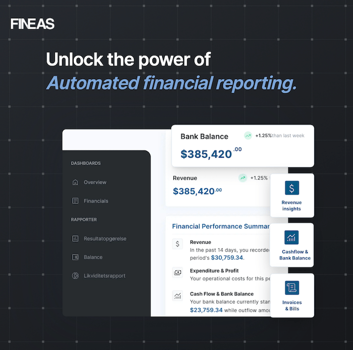 App screenshot: Fineas