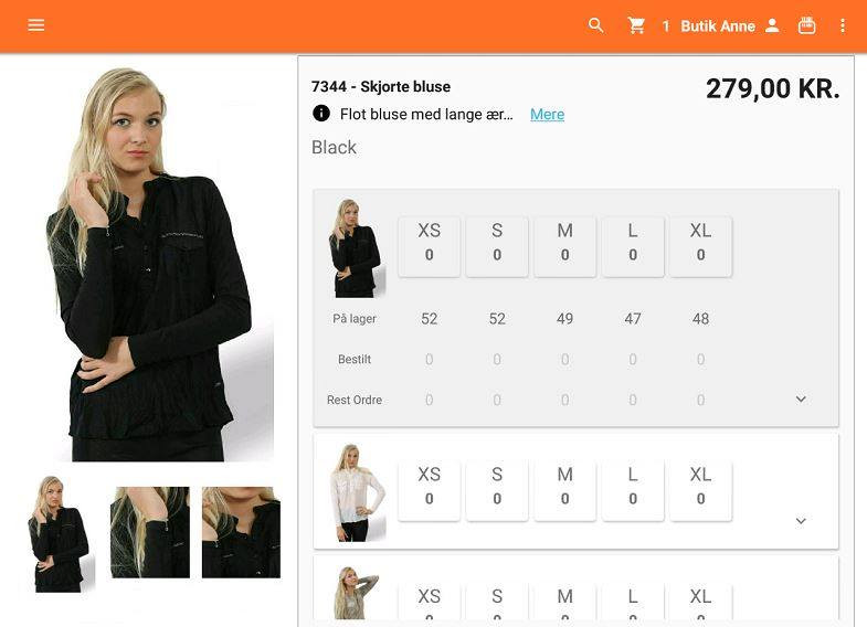 App screenshot: itn|sales2go