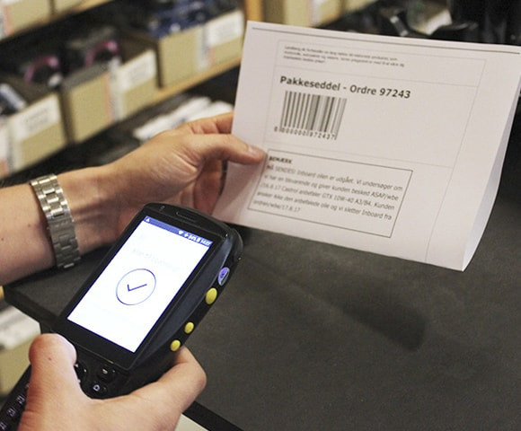 App screenshot: Lagersystem.dk