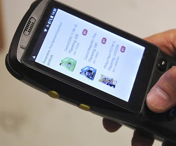 App screenshot: Lagersystem.dk