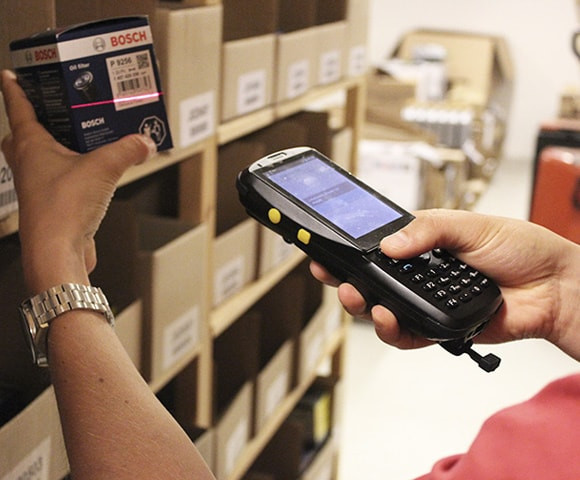 App screenshot: Lagersystem.dk