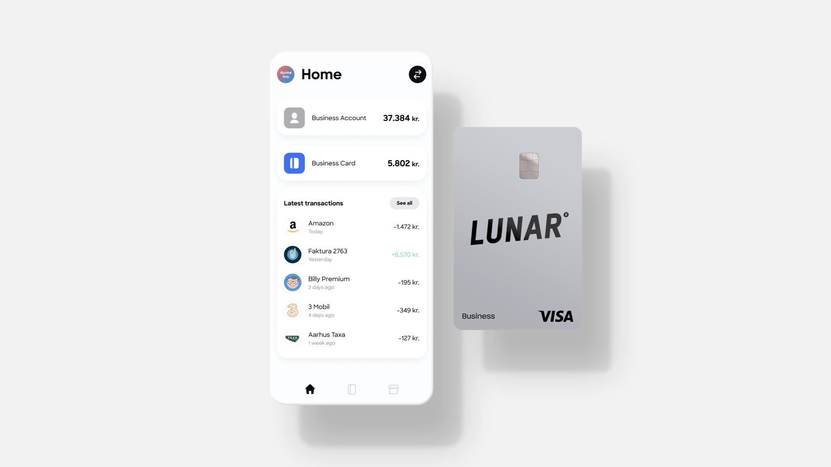 App screenshot: Lunar