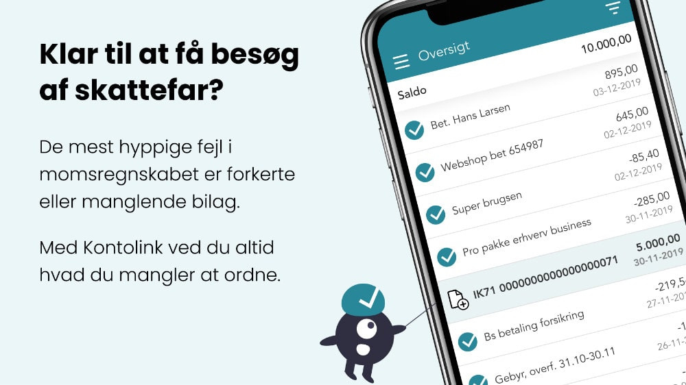 App screenshot: kontolink