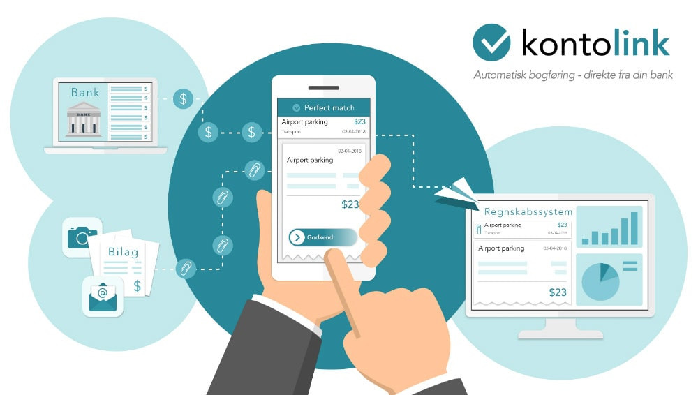App screenshot: kontolink