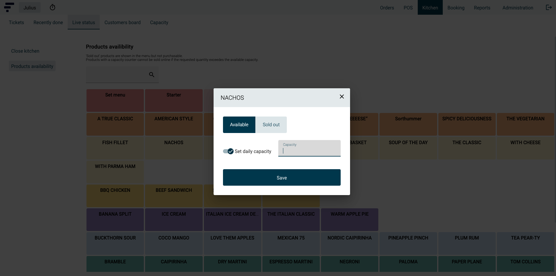 App screenshot: Fresto