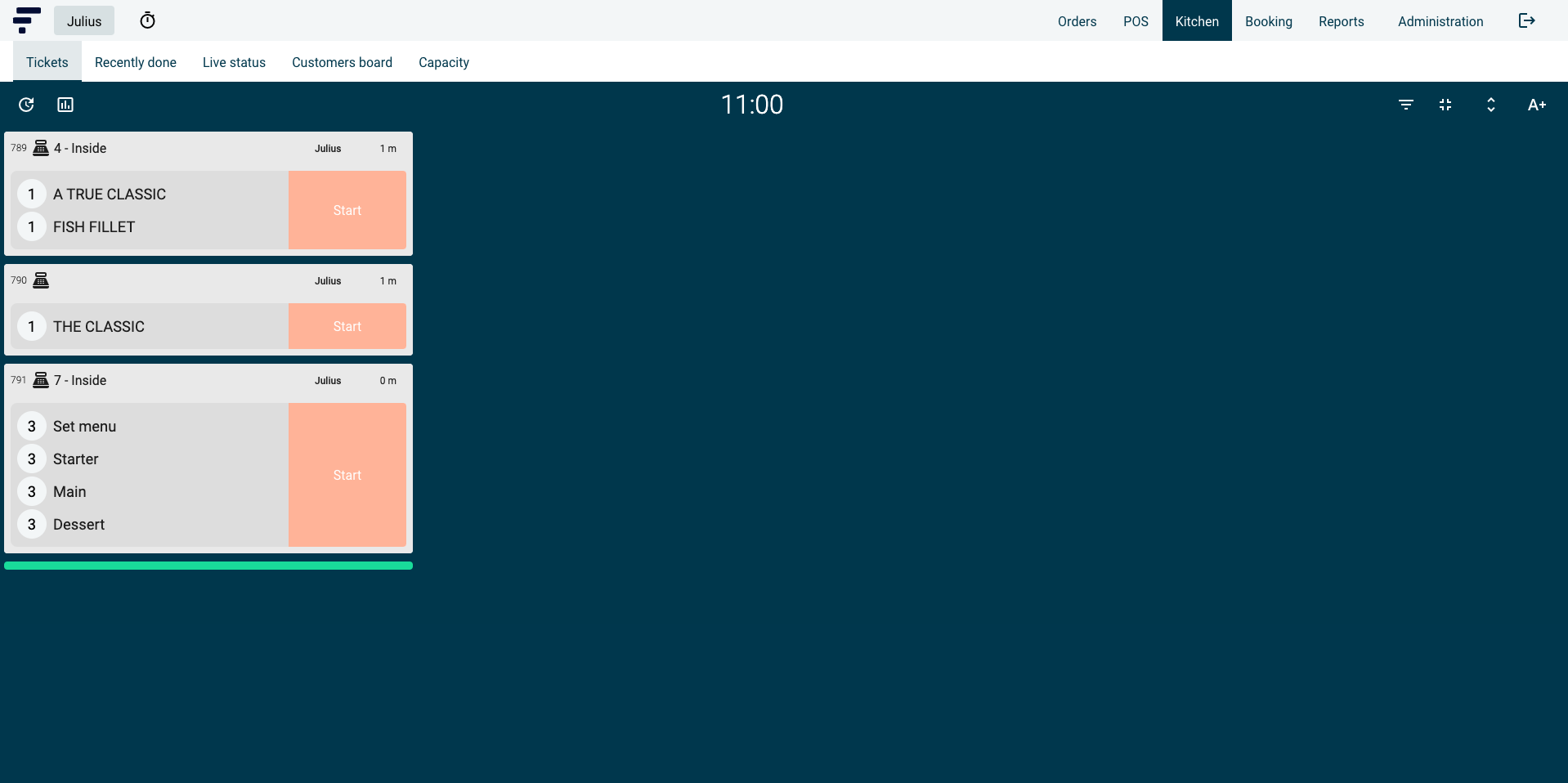 App screenshot: Fresto