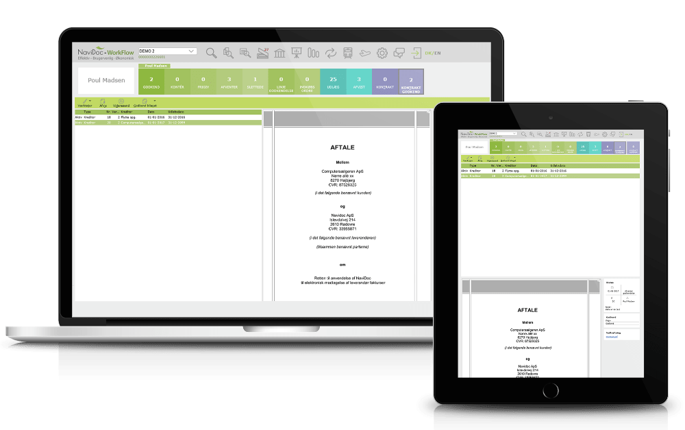 App screenshot: NaviDoc Workflow