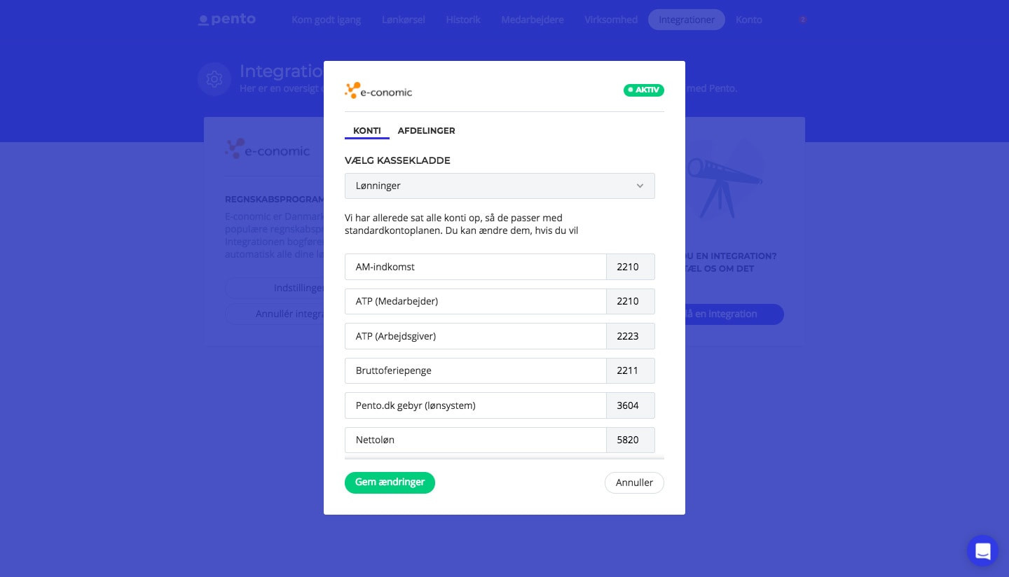 App screenshot: Pento