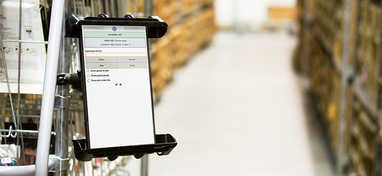 App screenshot: Ongoing WMS