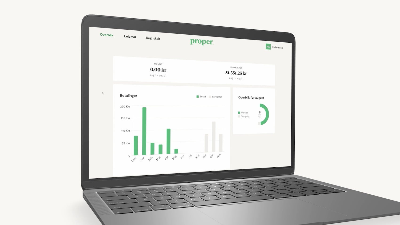 App screenshot: Proper
