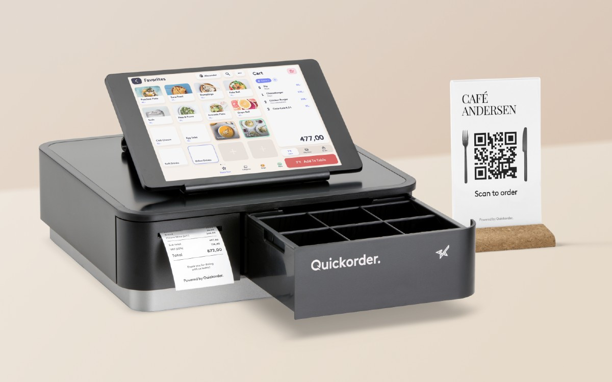 App screenshot: Quickorder Kassesystem