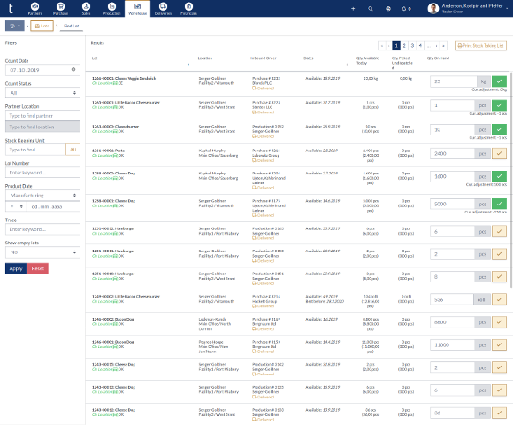 App screenshot: tracezilla