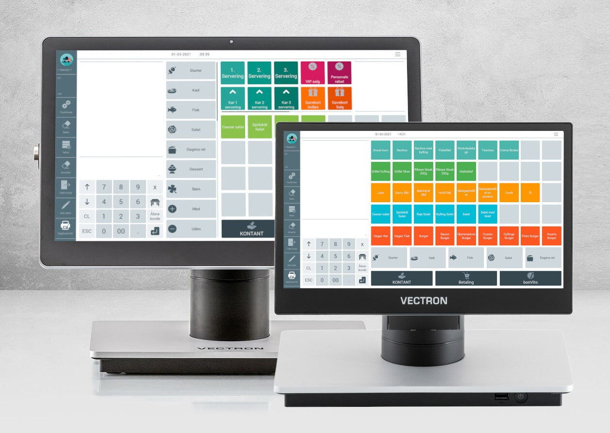 App screenshot: Vectron POS