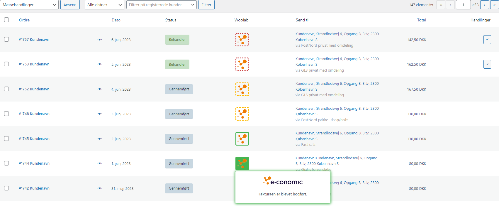 App screenshot: Woolab