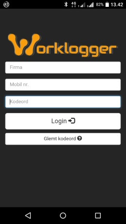 App screenshot: Worklogger