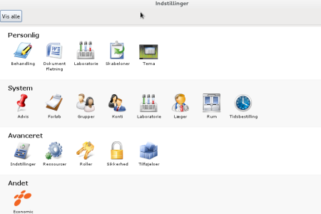 App screenshot: XMedicus